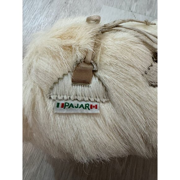 PAJAR Gorgeous Girl's Winter Boots WHITE Fur Trimmed Italian Wool - Picture 4 of 16